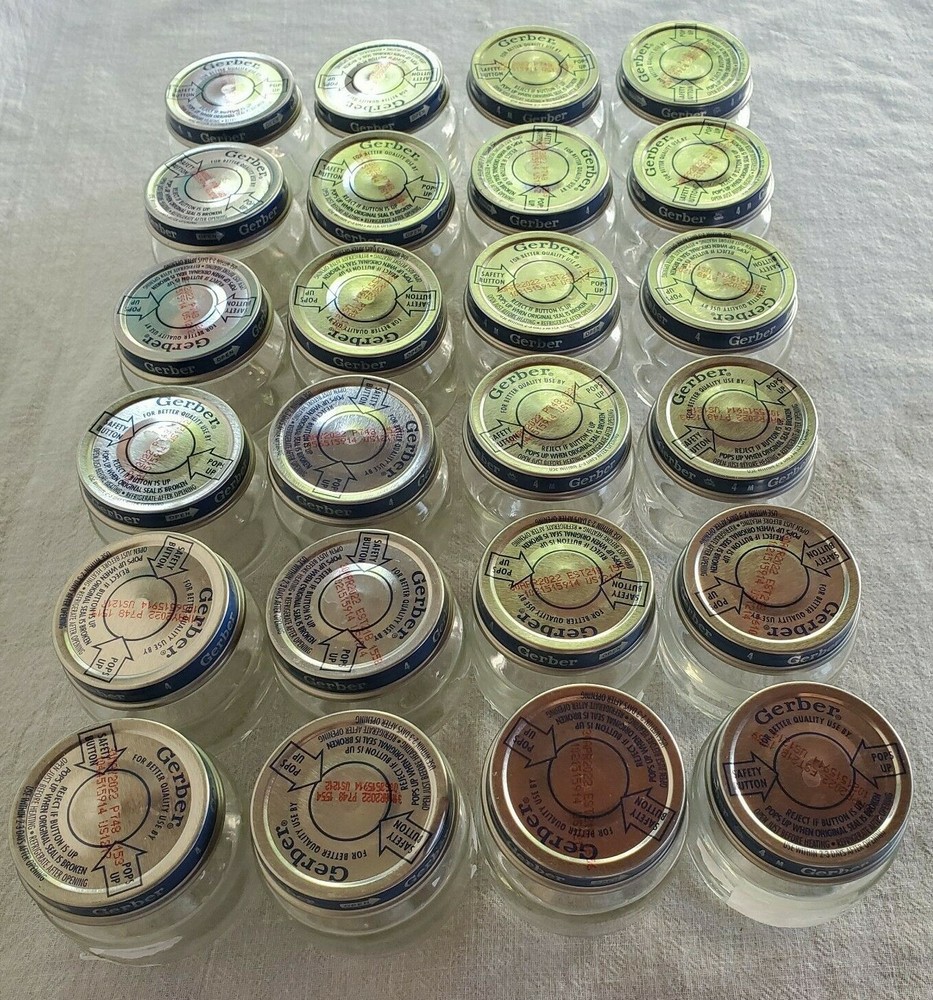 Empty Gerber 2.5 oz Baby Jars