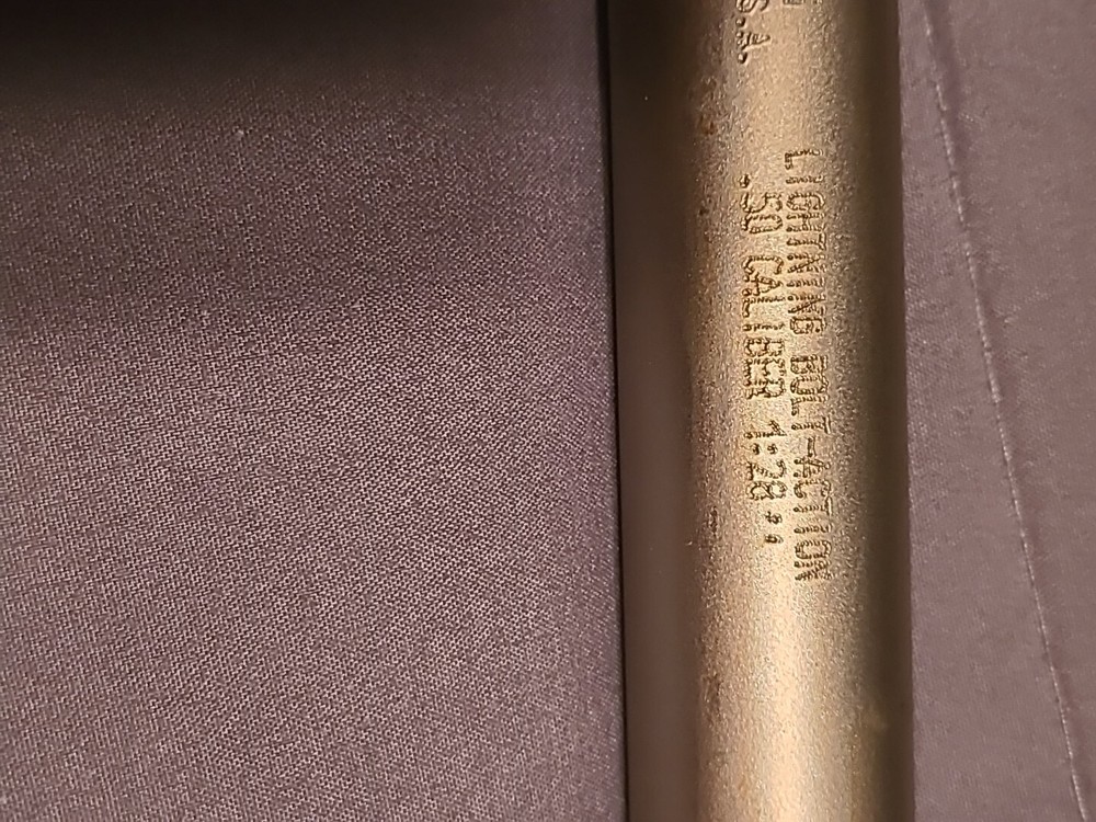 Traditions Lightning 50 Cal. Muzzleloader Stainless Barrel 1-28 Twist MINT BORE