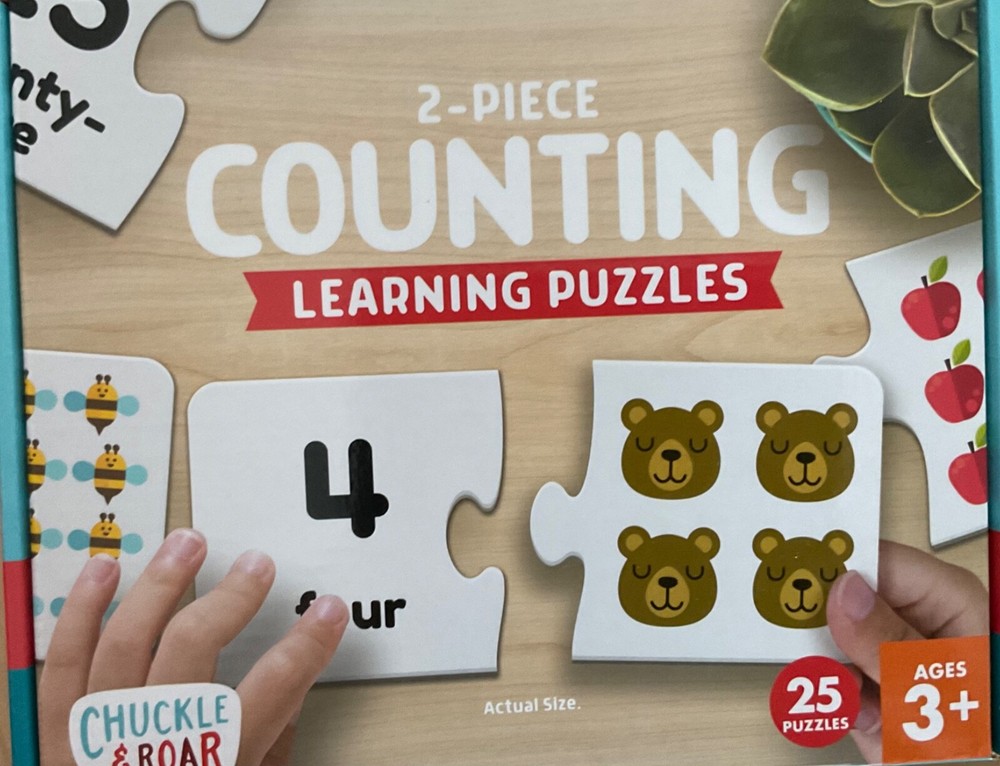 2-Piece Counting Learning Puzzle