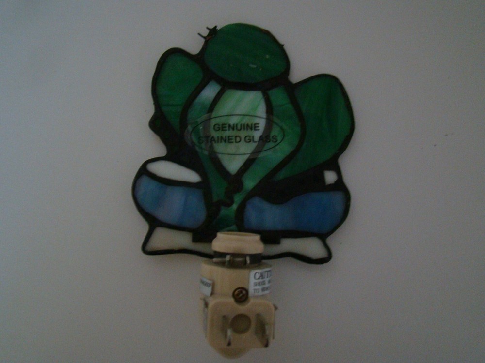Stained Glass Frog Night Light