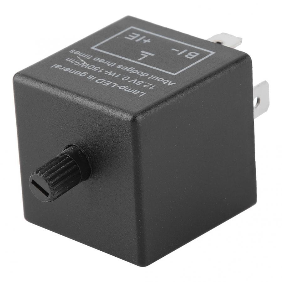 3-Pin DC12V LED Adjustable Turn Light Flasher Relay for Universal