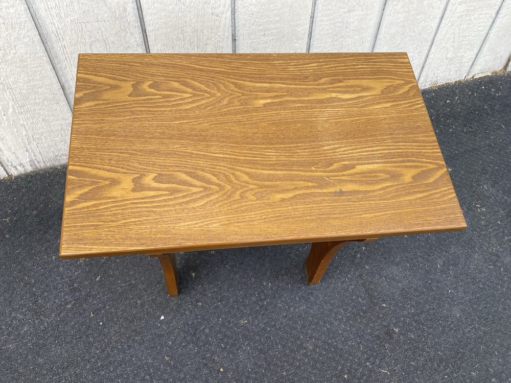66601 Solid Oak Footstool Bench Stool