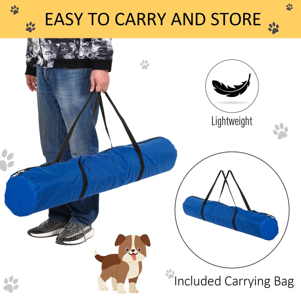 4 Piece Dog Agility Starter Kit Jump Bars Jumping Training Obstacles Course