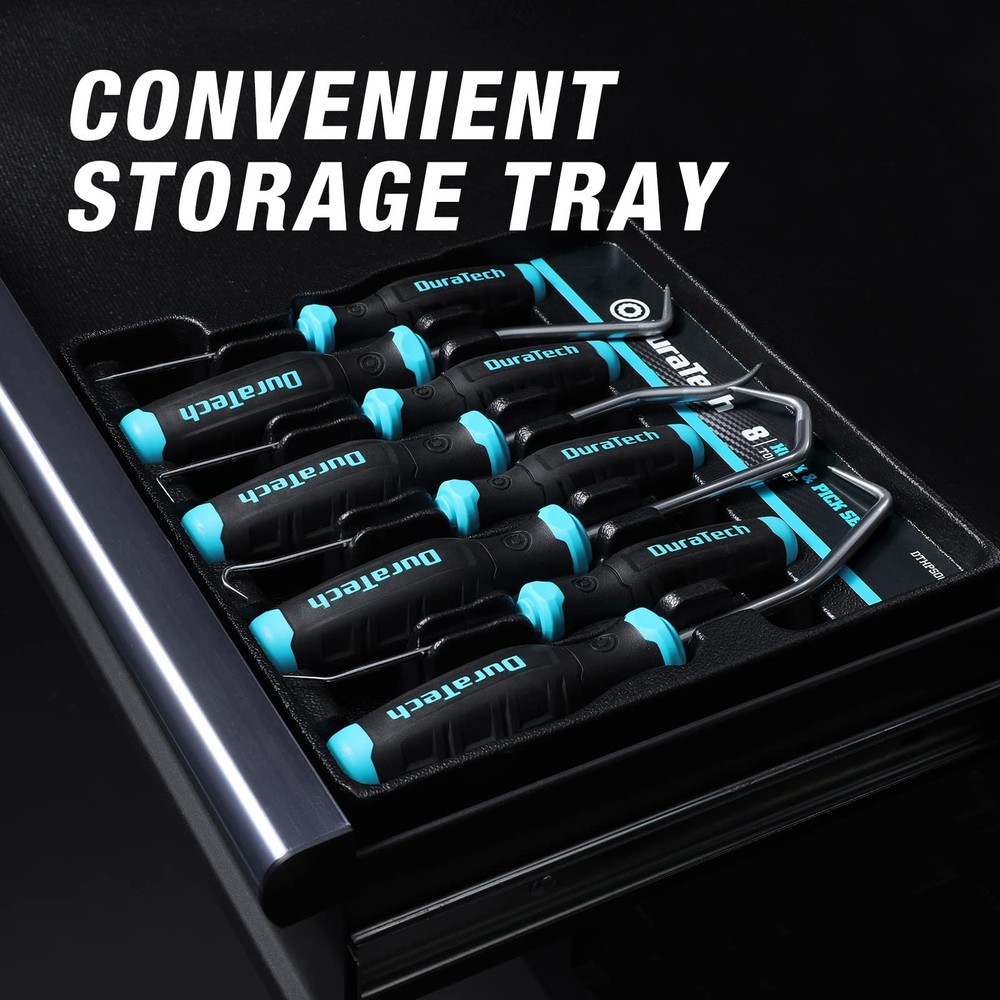 DURATECH 8-Piece Hook and Pick Set, Precision Tool Set for 8pc