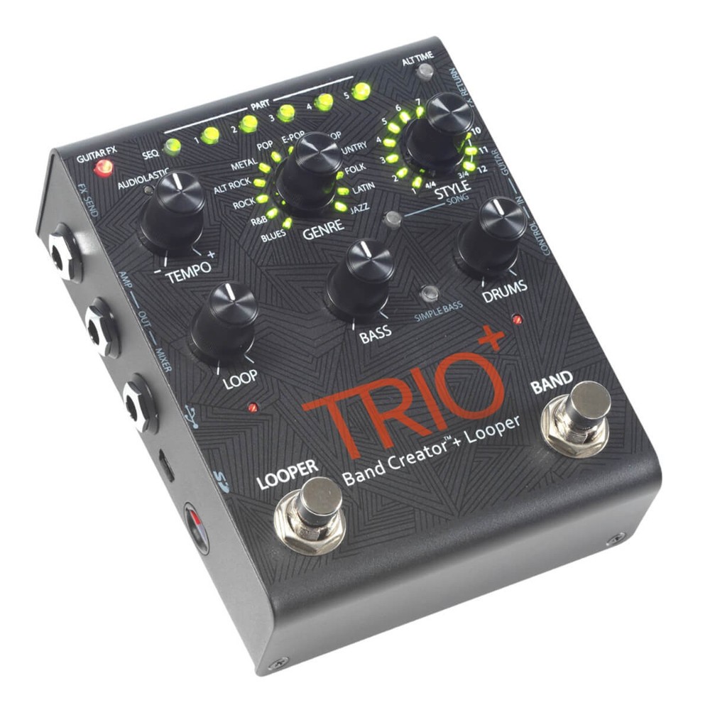 DigiTech TRIO Plus Band Creator & Looper Pedal - Black