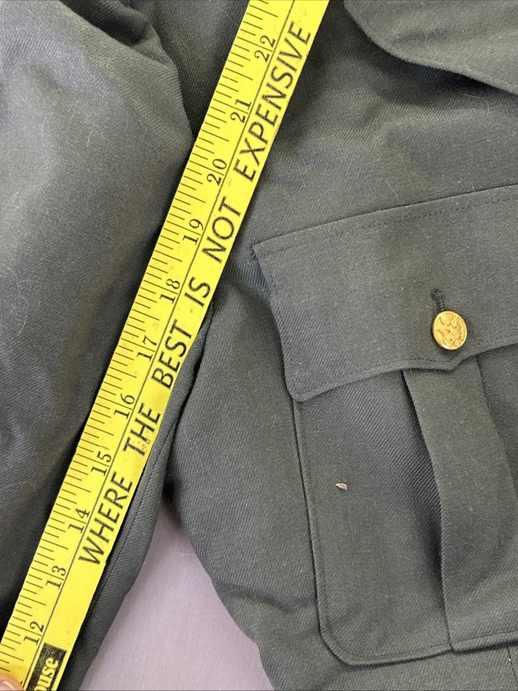 Vintage US Army Class A Wool Jacket VII Corps Patch Cold War Germany 42R