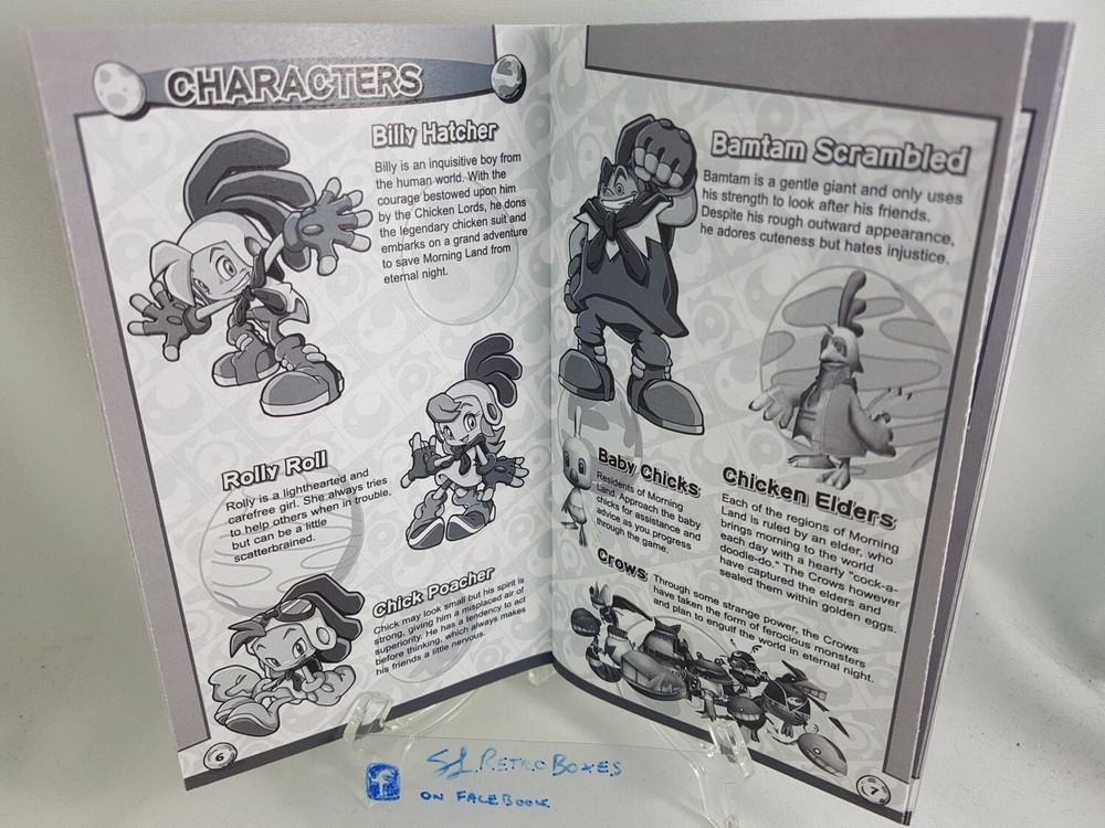 MANUAL - BILLY HATCHER EGG Nintendo Gamecube 'Replacement' Instruction Booklet