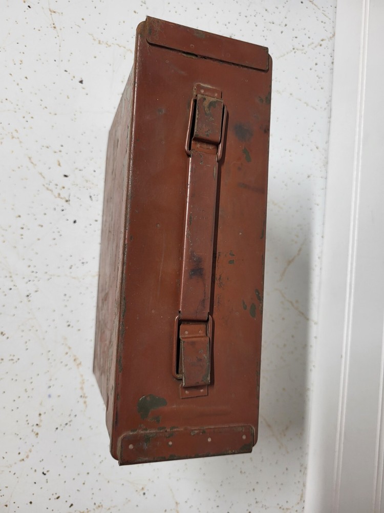 Emco Military Ammo Can Empty Red Box Military