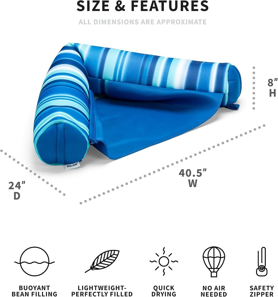 Comfortable Noodle Sling Pool Float with Armrests - Quick Drying & Lightweight