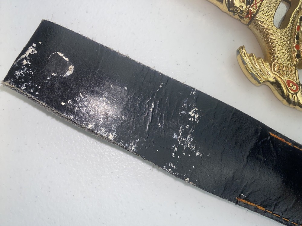 Decorative Dagger Heavy Gold Tone Handle (Needs TLC) 12” Blade