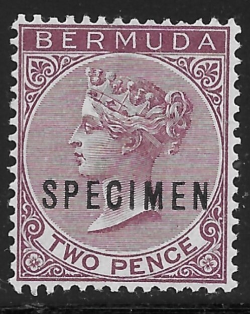 BERMUDA    SC21     SG26s    "SPECIMEN"     MINT NEVER HINGED