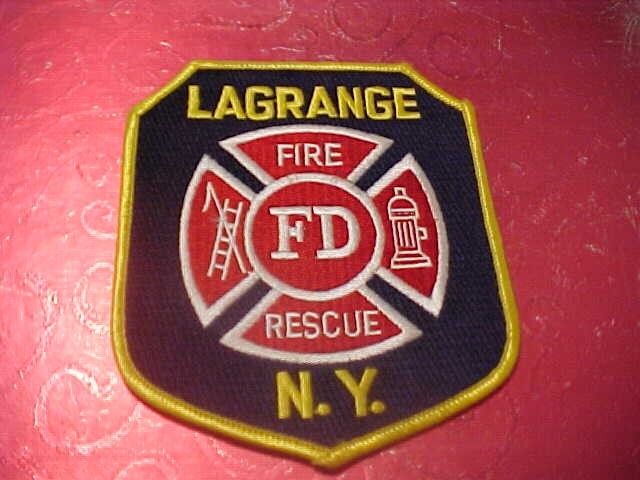 LAGRANGE NEW YORK FIRE PATCH SHOULDER SIZE UNUSED