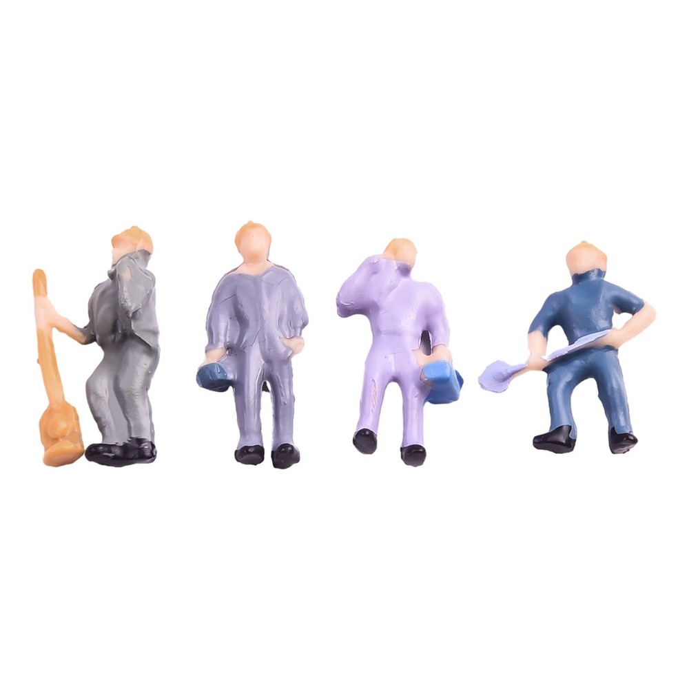 Figures Painted Figures Scale 1:87 25 Different Poses 50pcs Painted Figures
