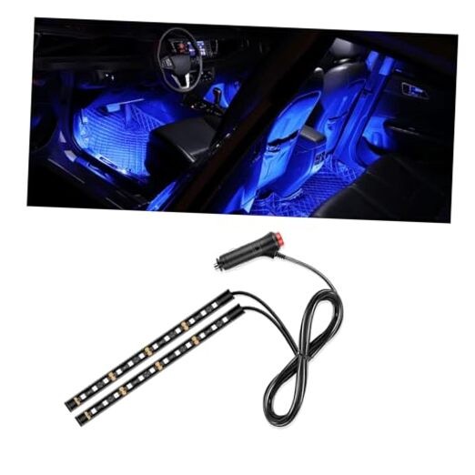 Universal Car LED Strip Light, Cigarette Lighter Auto Cigar Lighter Blue