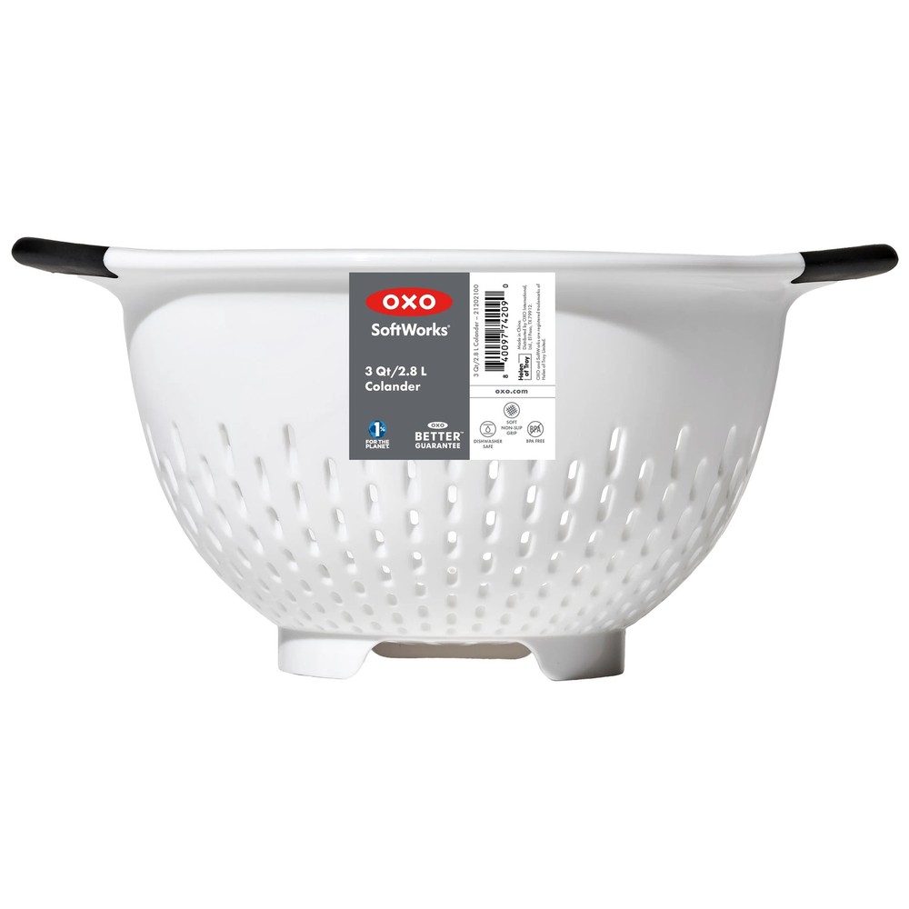 OXO Softworks Plastic Colander, White