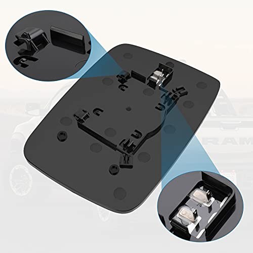 Driver Side Heated Mirror Glass Compatible with 2009-2018 Driver Left Side