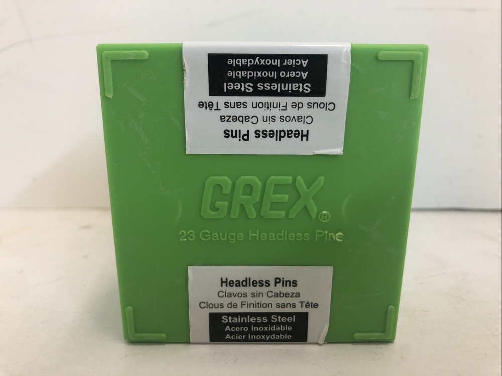 GREX Power Tools P6/35-ST 23GA 1-3/8" Length Stainless Steel Headless Pins 5K/BX