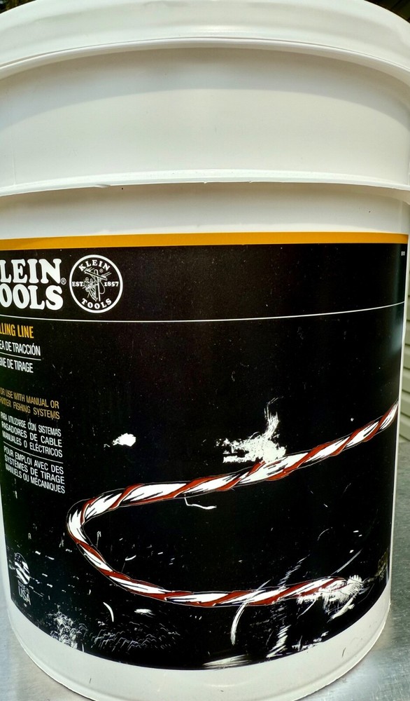 klein tools pulling line 6500 ft with orange tracer New.
