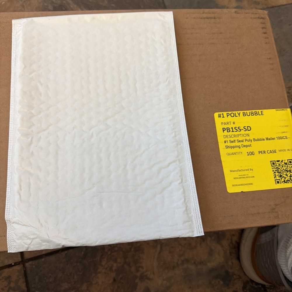 #1 7.25x12 POLLY BUBBLE MAILER 100 COUNT