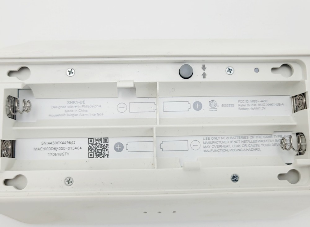Xfinity Security XH1-TC Power Cord & Keypad ( Keypad Back Missing)