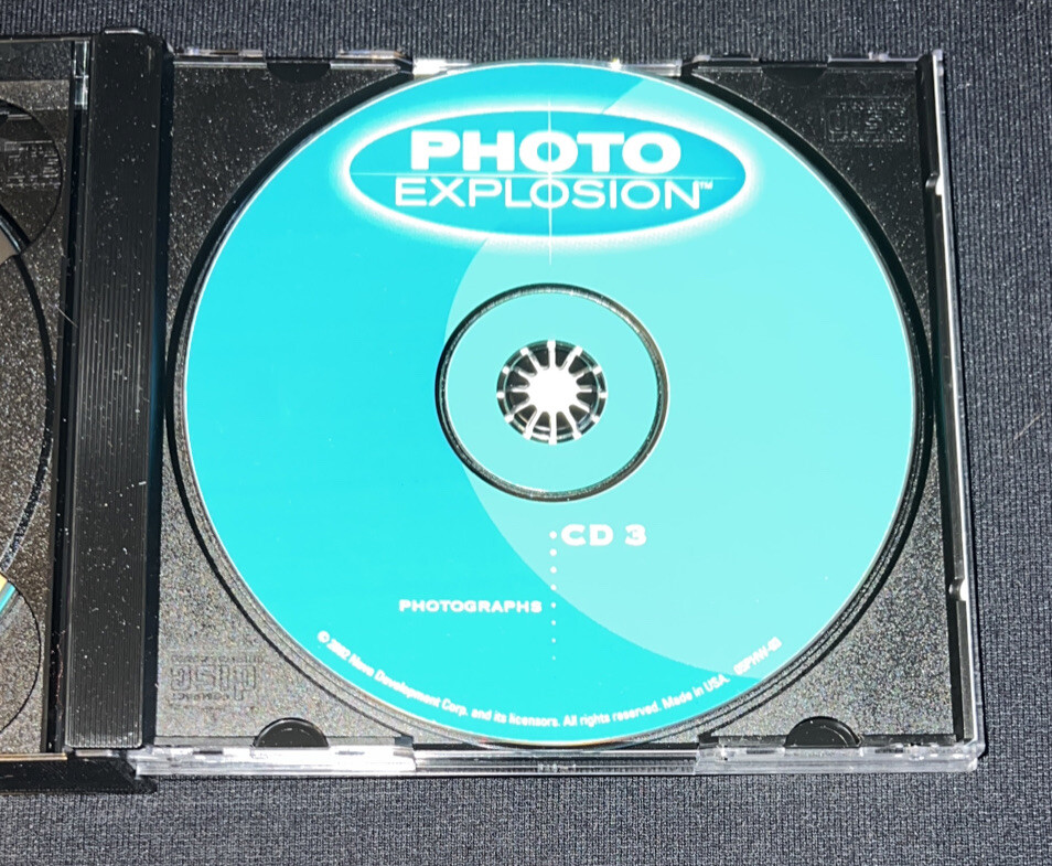 Photo Explosion Digital Photo Studio Software CD Photo Editing Big Box 2002 PC
