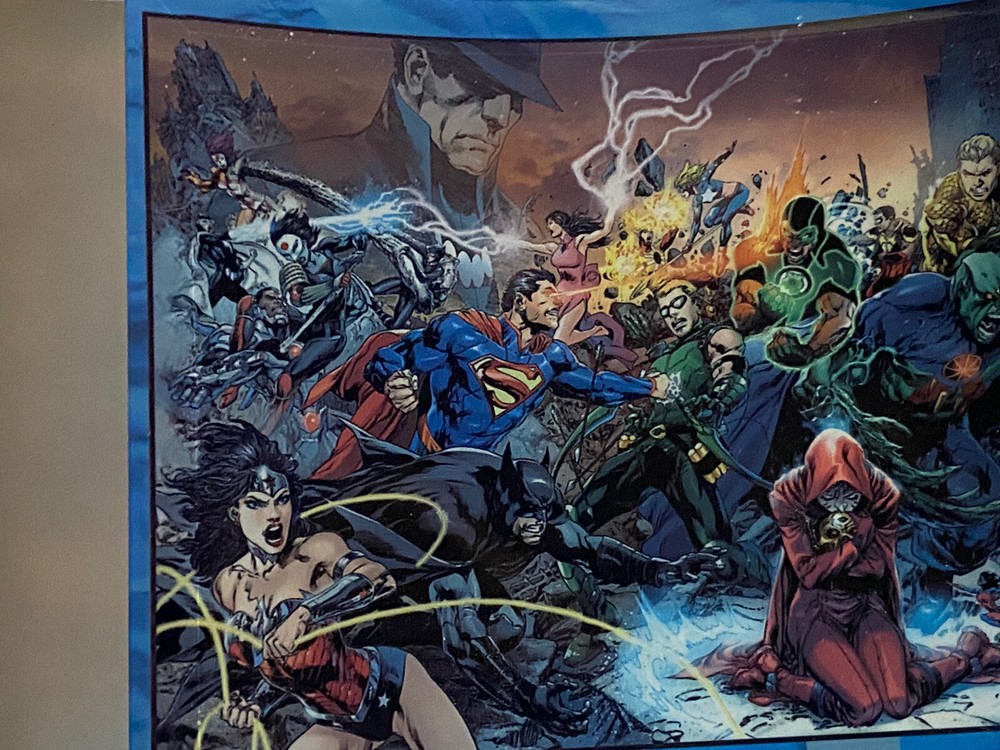 DC COMICS Justice League SDCC 2013 DC TRINITY WARS LTD ED STARFIRE GLASS PRINT