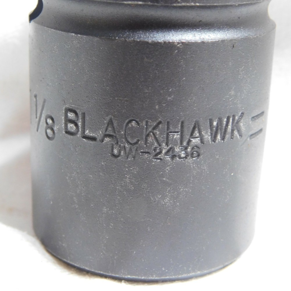Blackhawk 3/4" Drive 1-1/8" Impact Socket 6 Point UW-2436