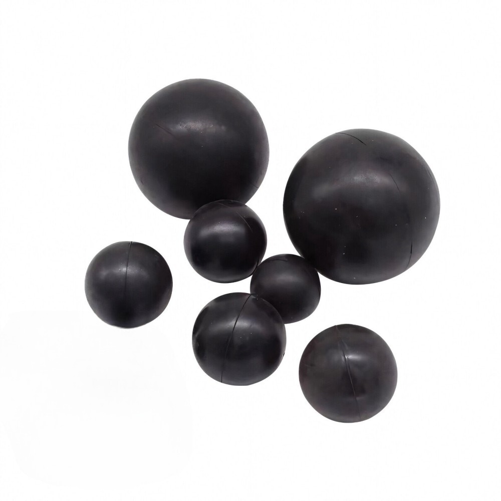 Black Round Solid Rubber Ball Bouncy Balls Training Ball Diameter 2mm - 100mm