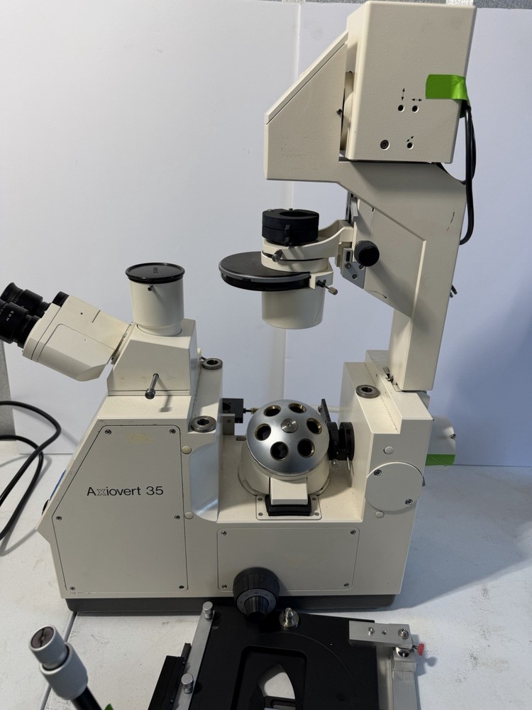 Zeiss Axiovert 35 Microscope As Is