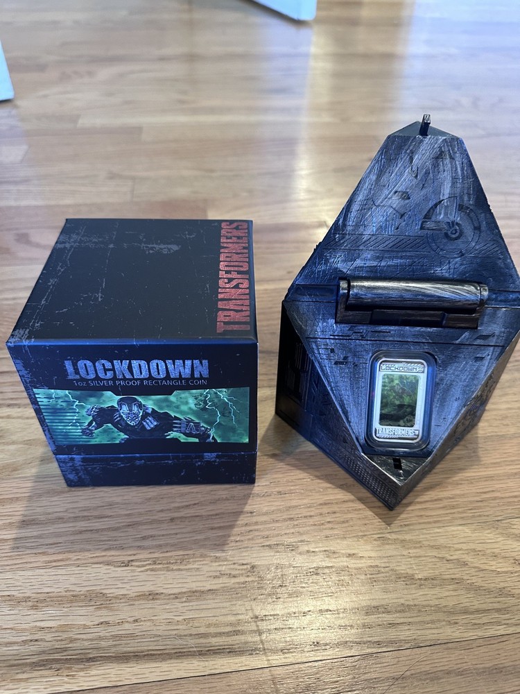 2014 Transformers Lockdown 1 oz silver proof lenticular coin