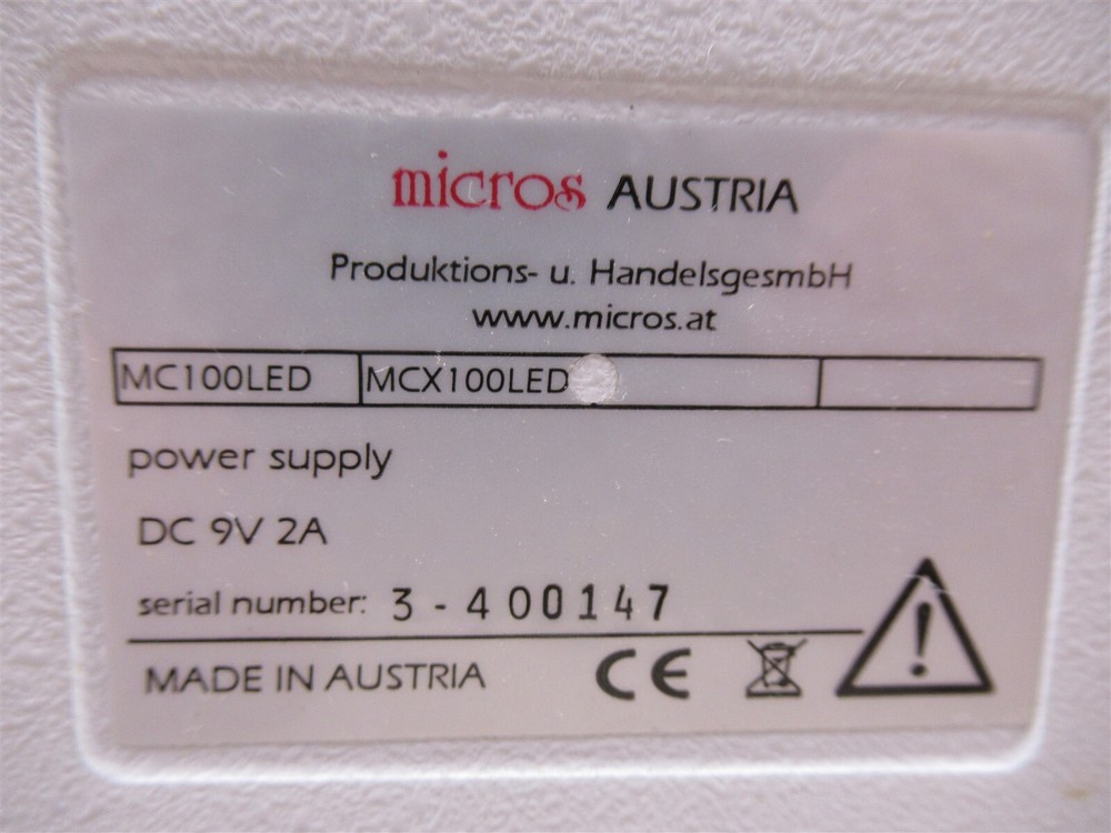 Micros Austria Biological Binocular Microscope MC100LED w/ Objectives