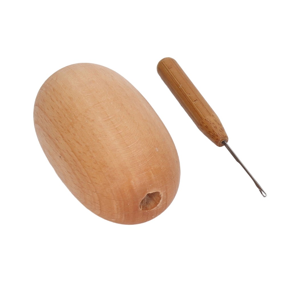 Darning Egg Sturdy Wood For Clothing Darning New↑
