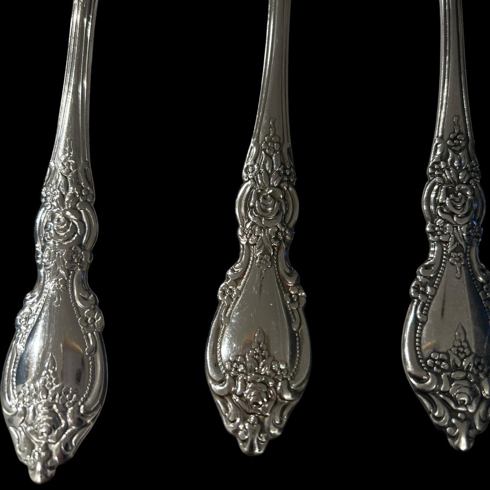Oneida Wordsworth Stainless Flatware Spoons 5 Pc Serving Set Spoons Fork