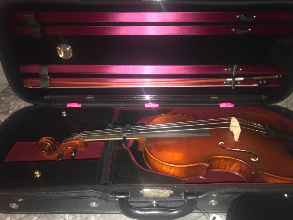 Never used viola, case and bows