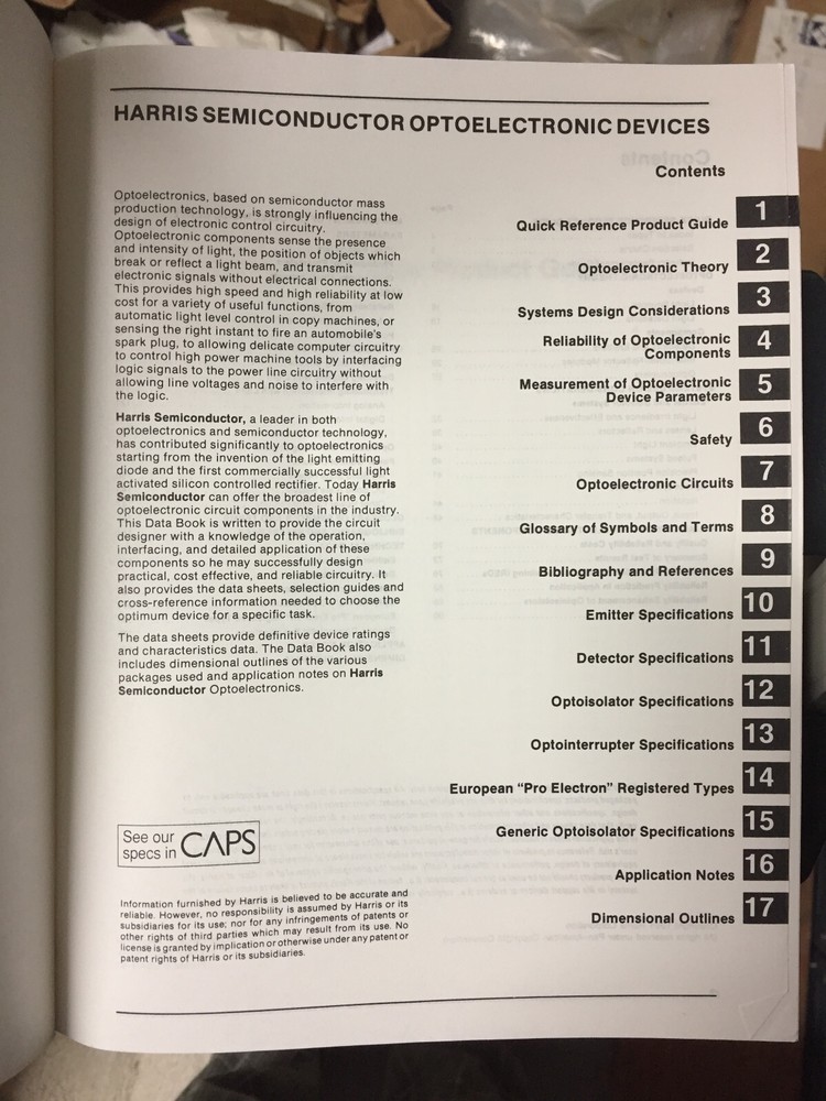 Data Book = Harris Semiconductor 11 Volume Library Set 1989/1990/1991 = Lot