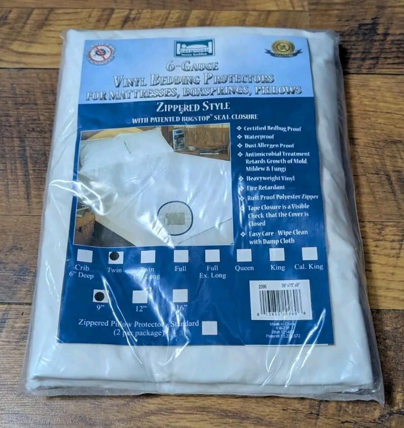BedBug Solution™ Heavy Duty Twin Vinyl Mattress Protector