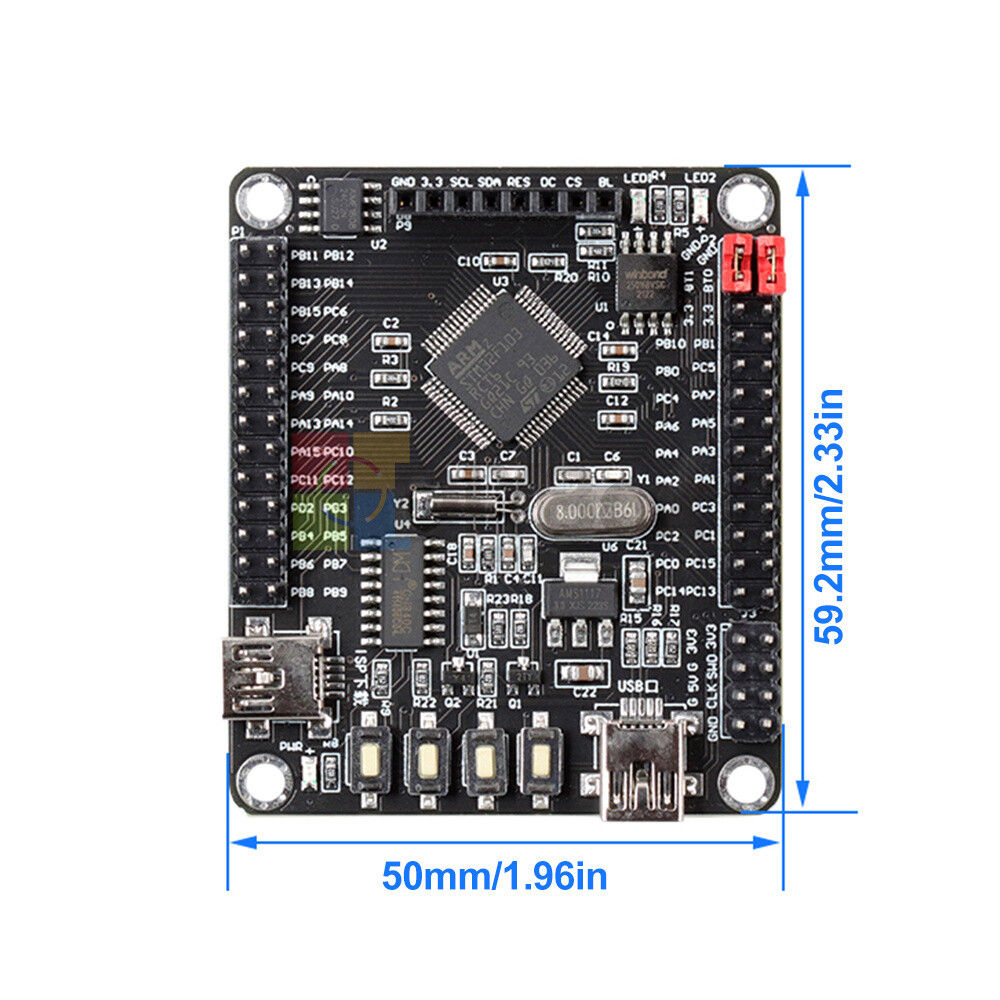 STM32F103RCT6 Development Board Small System Board Embedded Learning Board Kit