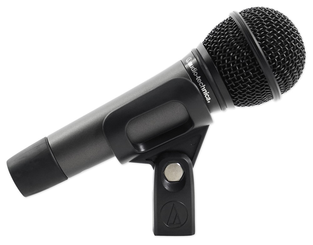 Audio Technica Dynamic Podcasting Podcast Microphone w/Stand+Pop Filter+Cable