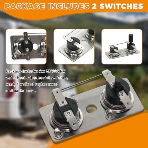 2-Pack 232306 Water Heater Thermostat Switch Compatible with Suburban SW