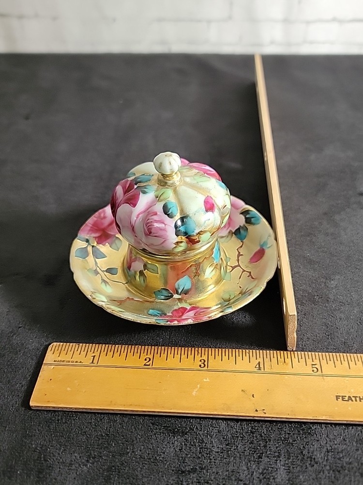 Nippon Match Strike, Unmarked, Hand Painted Roses