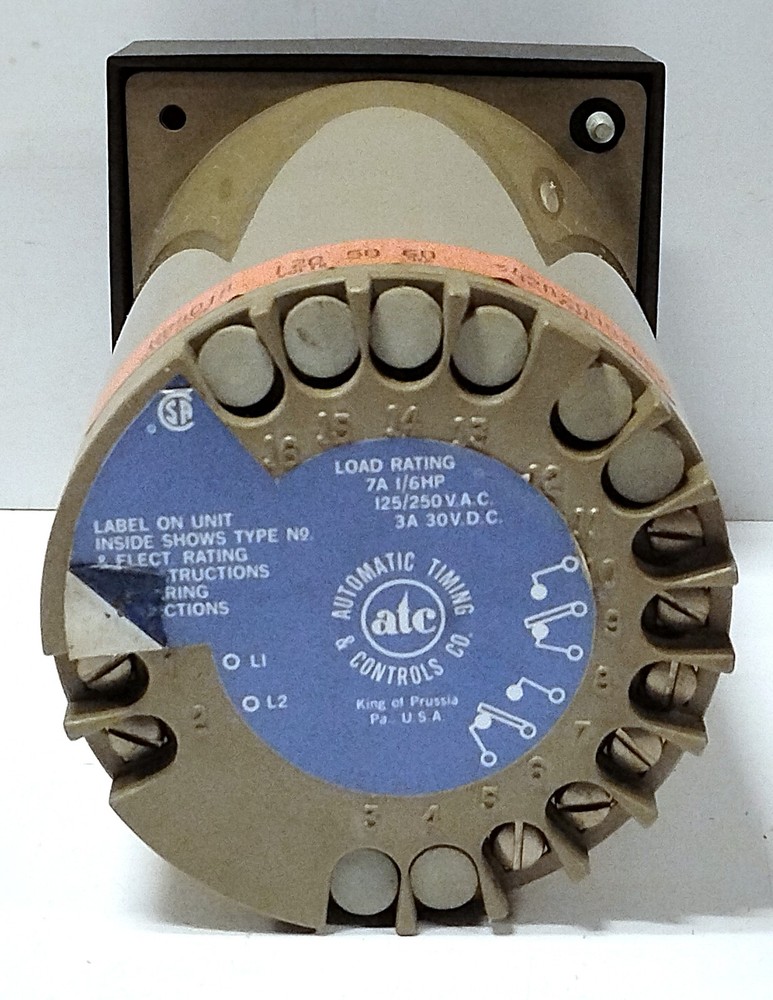 ATC 342A-200-A-10-PX 120 V AC 7 A Dual Selectable Range Timer