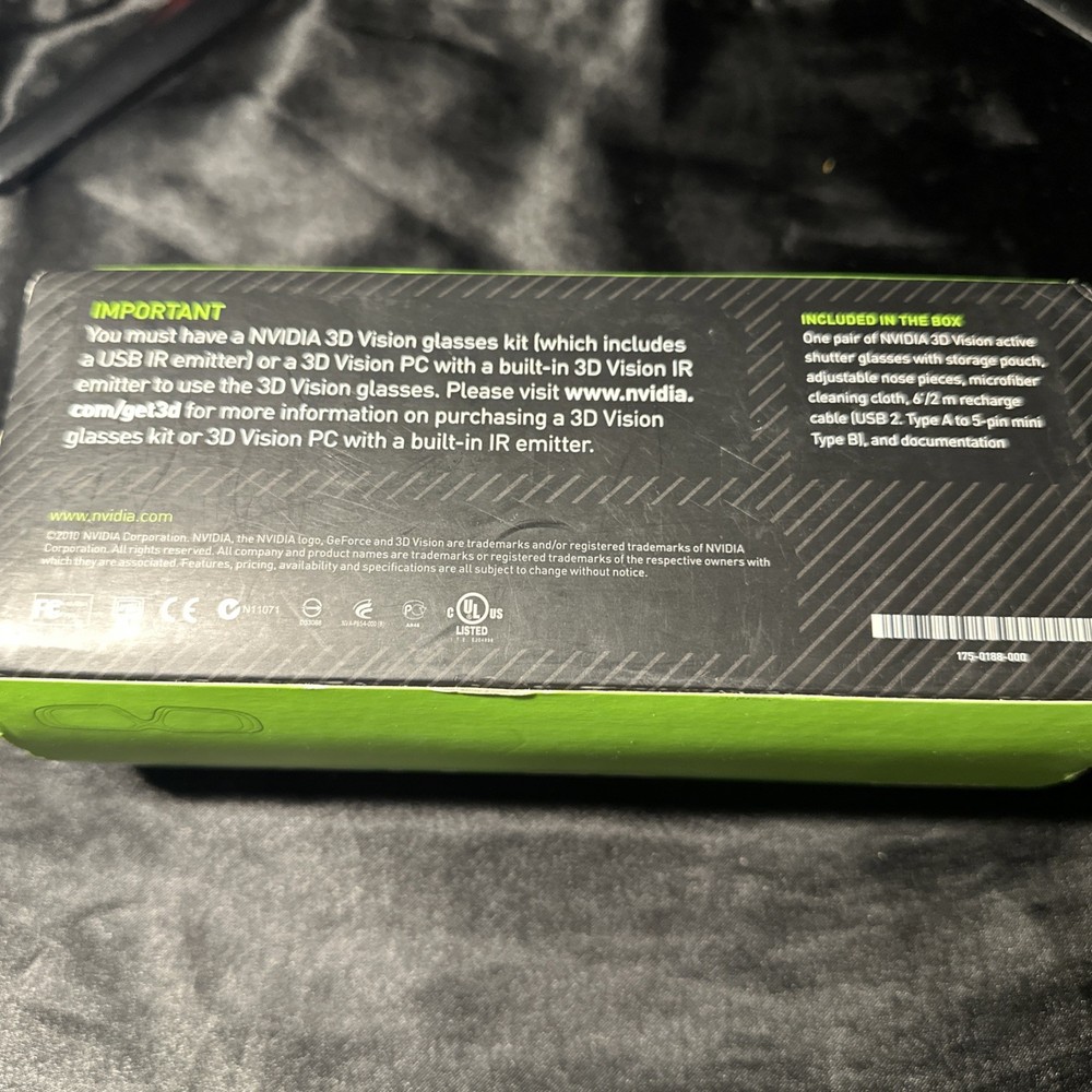 Nvidia 3D Vision Glasses Open Box Complete