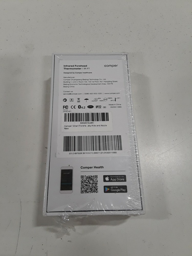 Comper Smart Medical Forehead Thermometer, No-Touch