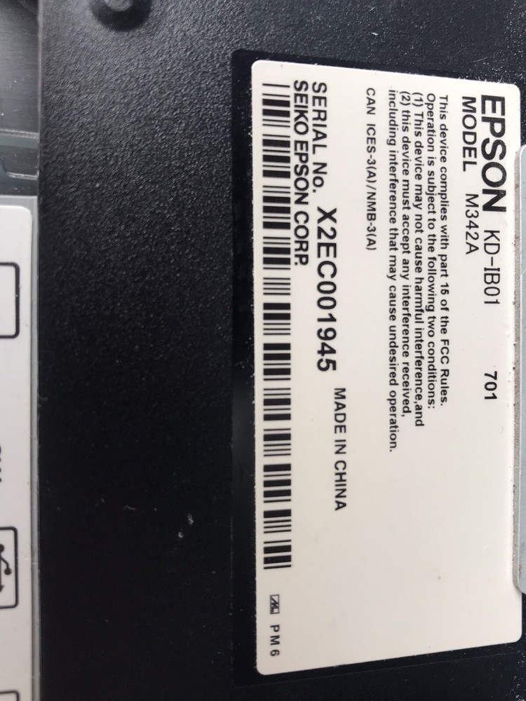 Epson KD-IB01-701 Interface Kitchen Display System M342A