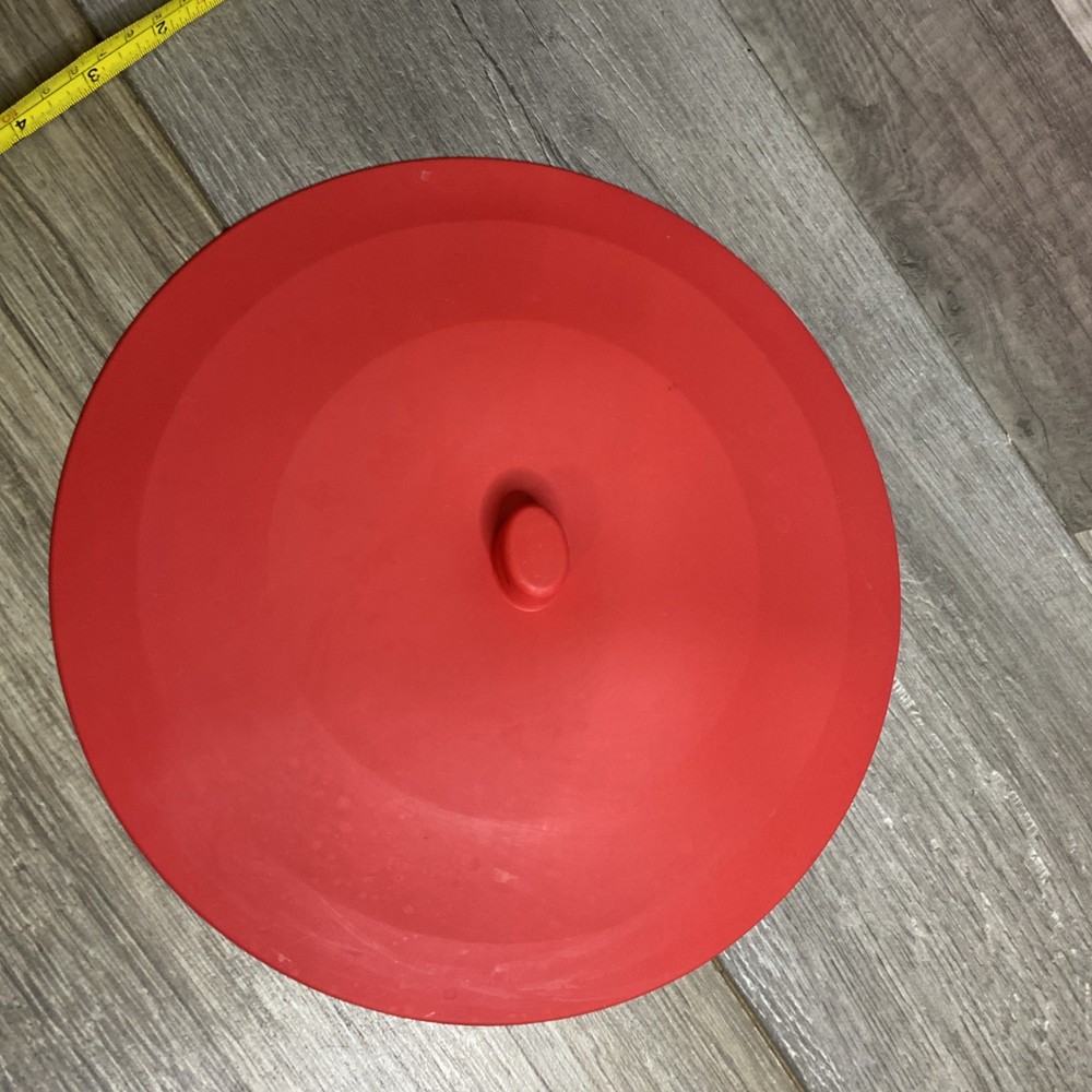 10" Red Silicone Bakeware Lid