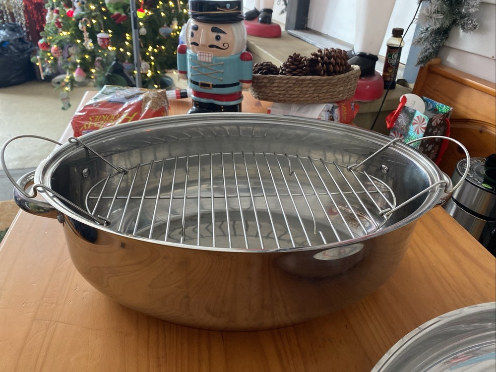Precise-Heat Multi-Use Baking and Roasting Pan waterless greaseless t304