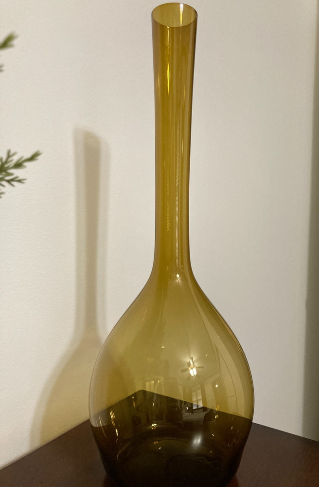 Large MCM Blown Glass Vase