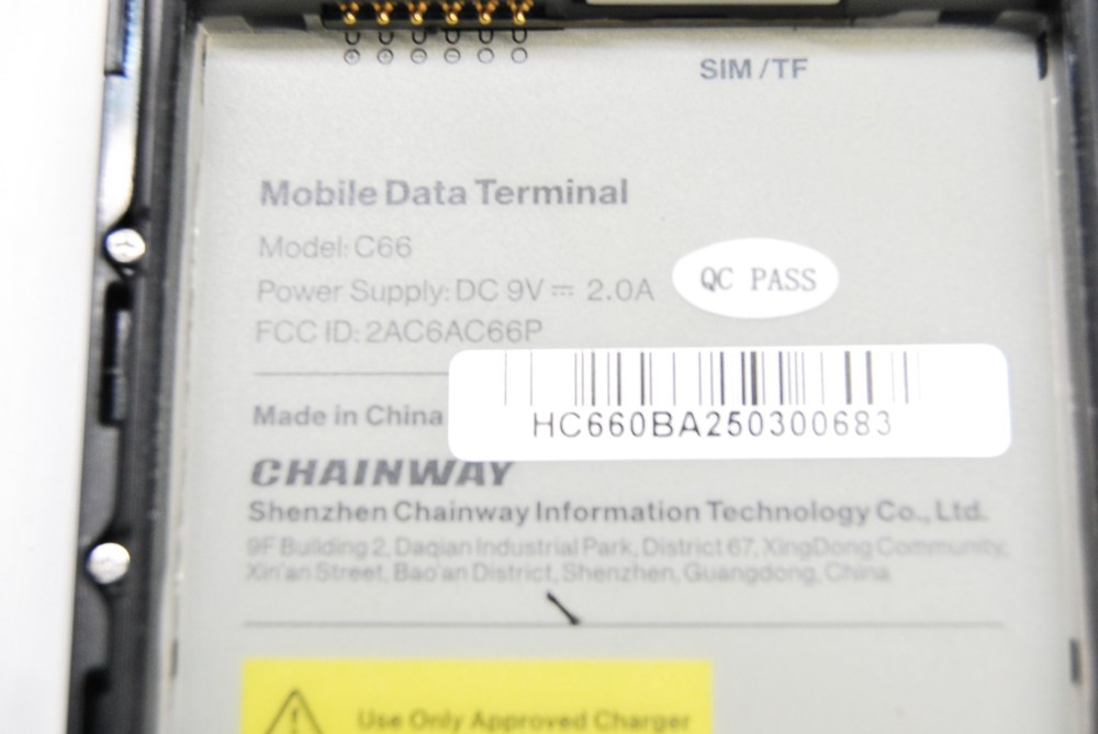 LOT OF 5 CHAINWAY C66 MOBILE DATA TERMINAL MOBILE BARCODE SCANNER *READ* T8-E2