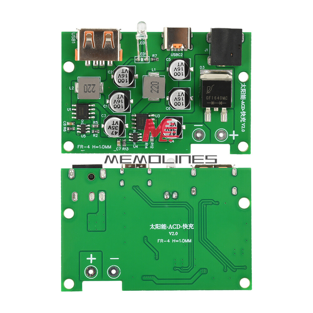 Solar Controller Solar Panel Voltage Regulator QC PD Fast Charging Solar Charger
