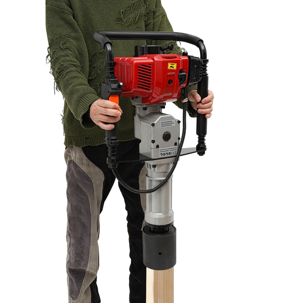 52CC 2-Stroke Pile Driver Post Driver Garden Piling Machine Gasoline Powered